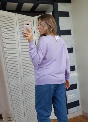 Джемпер светр, кофта кардиган plus size великого розміру лавандового кольору4 фото