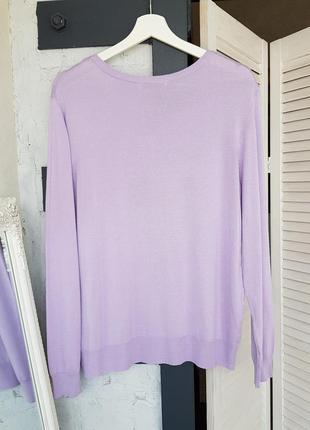 Джемпер светр, кофта кардиган plus size великого розміру лавандового кольору6 фото