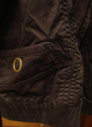 Коттоновые куртка ветровка, бомбер, короткая troll denim2 фото