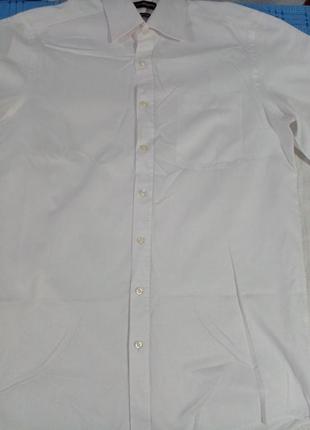 Классическая белая рубашка в новом состоянии4 фото