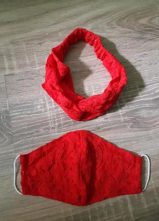 Комплект пов'язка + маска