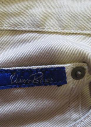 Джинсы мужские светлые большого размера 58-56/107 union blues jeans на рост 165-170см6 фото