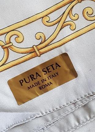 Новый шикарный шелковый платок" piere cardin"    италия 100% натур шелк1 фото