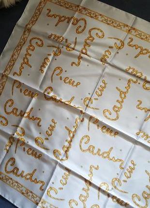 Новый шикарный шелковый платок" piere cardin"    италия 100% натур шелк2 фото
