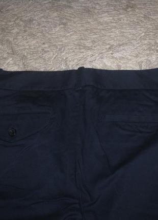 Стильные базовые темносиние офисные штаны брюки слим стрейчевые ralph lauren golf3 фото