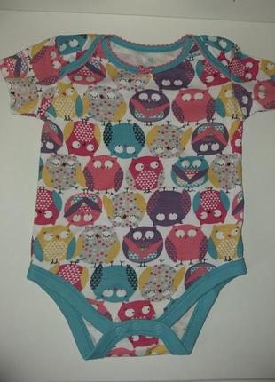 Футболка футболка совушки на 12-18м