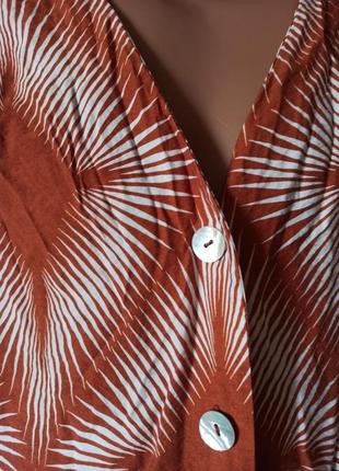 Вискоза удлиненная блуза с натуральными перламутровыми пуговицами размер xl2 фото