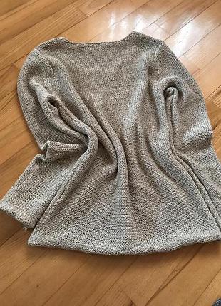 Кофта крупной вязкой наоброт 3