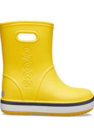 Жовті гумові чобітки crocs c6 22-23