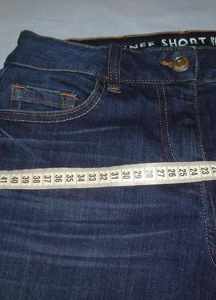 Женские шорты джинсовые размер 42-44 / 8-10 длинные темные5 фото