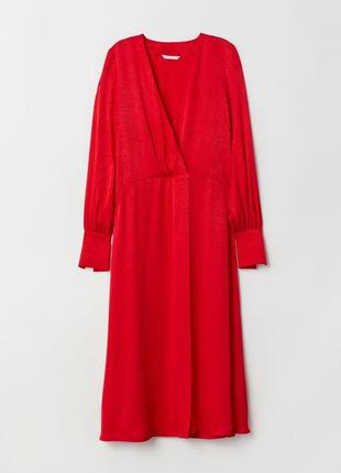 Базова червона сукня1 фото