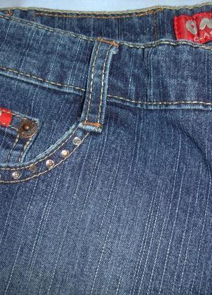 Женские шорты короткие джинсовые размер 42 s uk 8 модные стразы стрейчевые4 фото