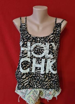 Стильна майка в леопардовий принт