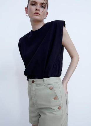 Шорти , висока посадка, zara.