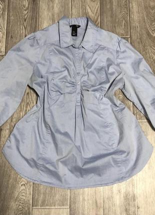 Рубашка голубая h&m