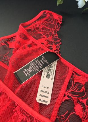 Элегантные цветочные трусики luxe lingerie mesh & lace cheekini panty vs3 фото