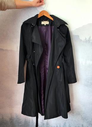 Плащ тренч karen millen чорний2 фото