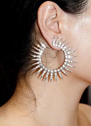 Сережки з камінцями