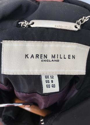 Плащ тренч karen millen черный5 фото