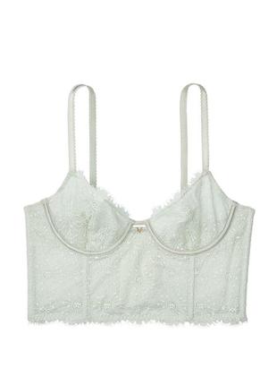 Бралетт цветочный victoria's secret unlined long line demi bra6 фото