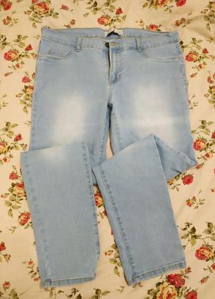 Шикарні стрейчеві джинси zara джинсы батал большого размера1 фото