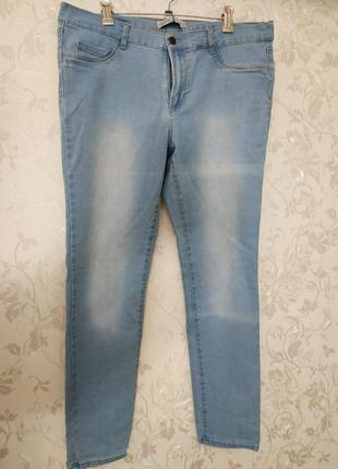 Шикарні стрейчеві джинси zara джинсы батал большого размера5 фото