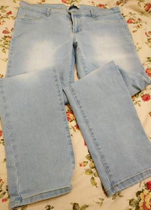 Шикарні стрейчеві джинси zara джинсы батал большого размера4 фото
