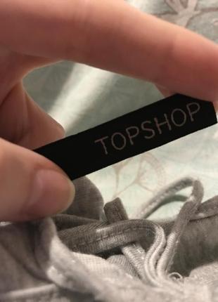 Футболка серебристая topshop s-m4 фото