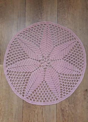 Серветка бузкова колоски бавовна на стіл