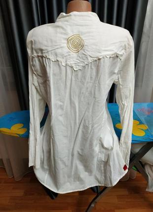 Натуральна (100% бавовна) сорочка батал блузка кофточка дитяча блуза великого розміру