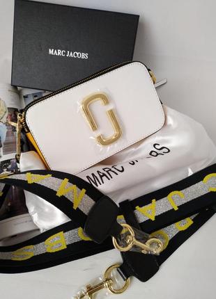 Сумка женская кросс боди белая  в стиле marc jacobs ✨✨✨хит продаж