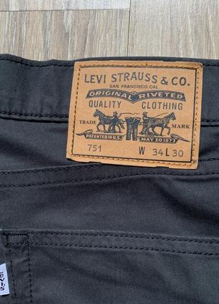 Мужские стрейчевые джинсы брюки levis 751 34/309 фото