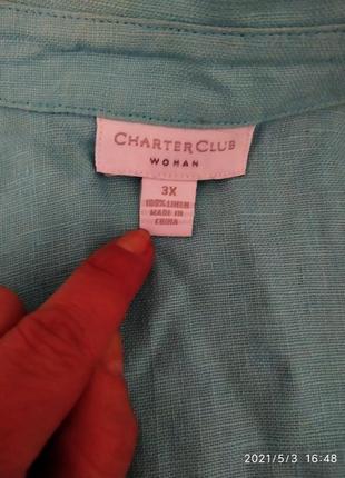 Charter club. пиджак 100% лен3 фото