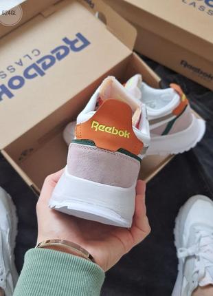 Кроссовки женские reebok leather legacy серые/белые (рибок, кросівки)4 фото