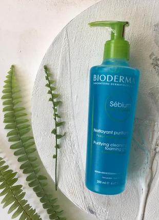 Очищающий гель bioderma sébium gel moussant 200 мл