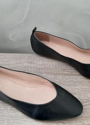 Нова колекція шкіряні туфлі, балетки 39 розмір6 фото