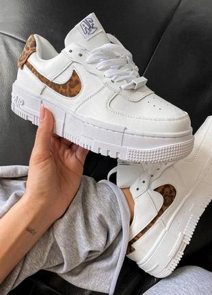 Nike pixel white leo🆕шикарные женские кроссовки🆕белые кожаные низкие найк пиксель