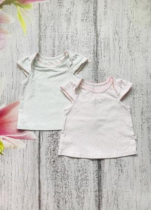 Крутий набір 2 футболки mothercare 0-3міс