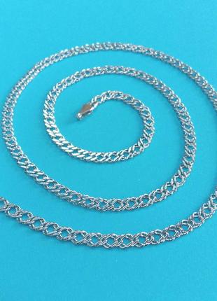 Ланцюжок зі срібла плетіння рембо ширина 3 мм вага 5.16 - арт 970223917