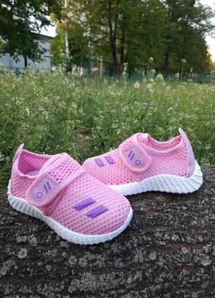 Літні текстильні кросівки сітка,кеди,мокасини для дівчинки