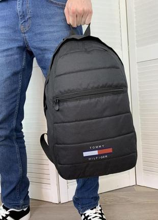 Рюкзак tommy hilfiger черный портфель мужской / женский3 фото