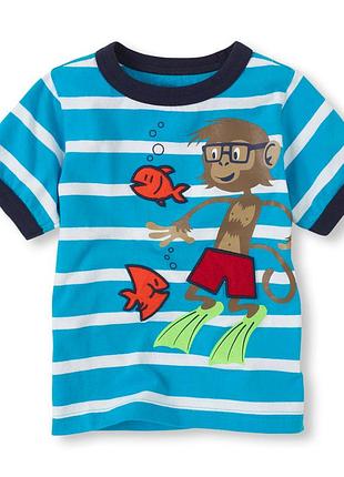 Футболка в полоску на мальчика с мальчишкой children's place