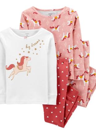 Пижама фирмы carters, размеры 3т, 4т,