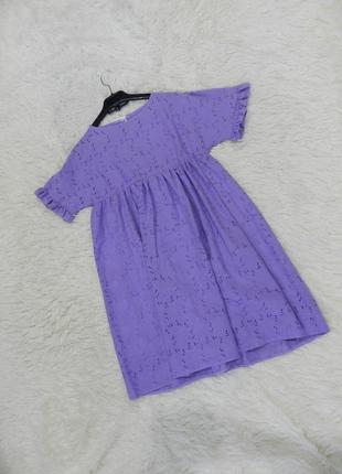 Коротке плаття кокетка з прошвы