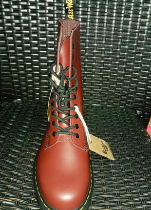 Ботинки dr. martens 1490 cherry red smooth 11857600 чоловічі жіночі3 фото