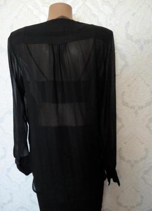 Брендовая черная блуза8 фото
