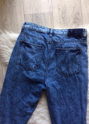 Джинсы mom jeans высокая посадка зауженные к низу3 фото