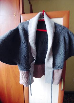 Кофта  жилетка шерсть/ альпака /merino wool2 фото