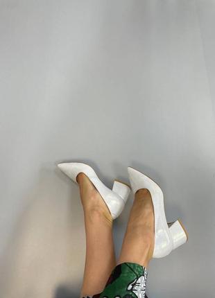 Lux обувь! шикарные перламутровые туфли кожа италия1 фото