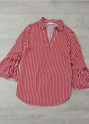 Блуза в смужку з віскози